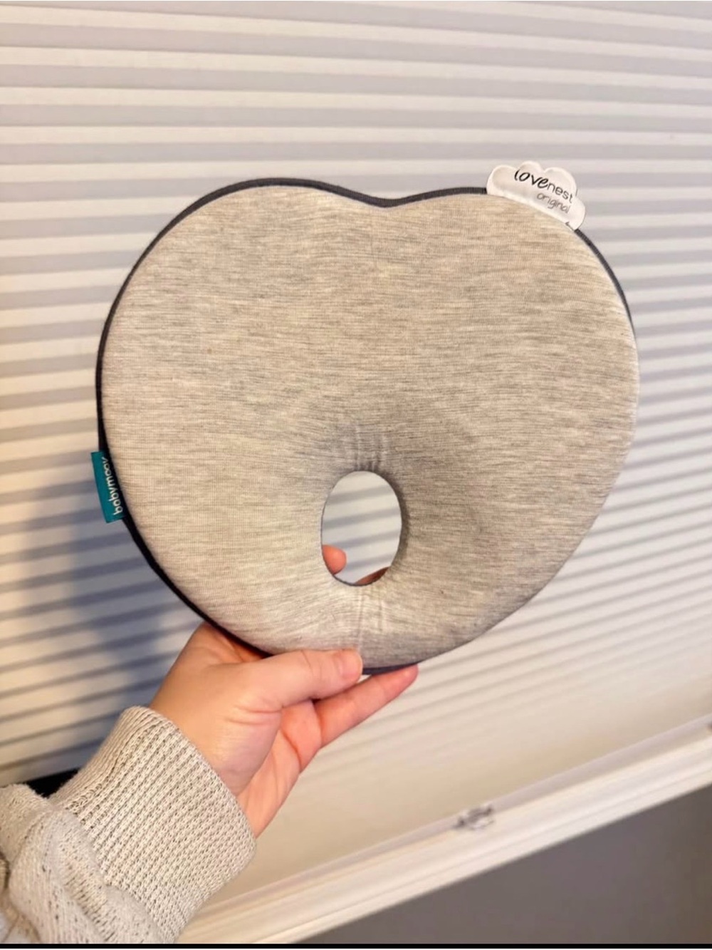 Gray Infant Head Shaping Pillow - Gray